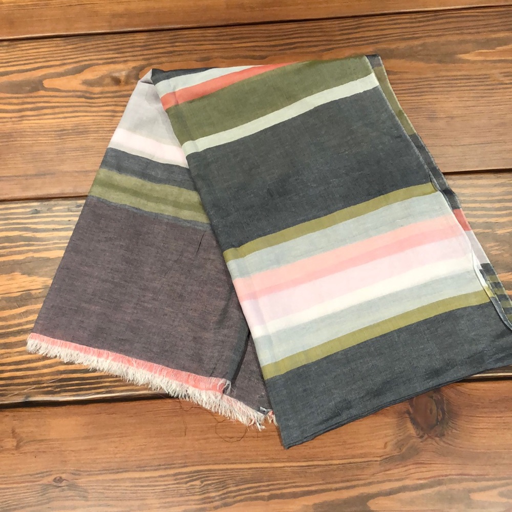 Ann Taylor Multi-Striped Shawl/Scarf